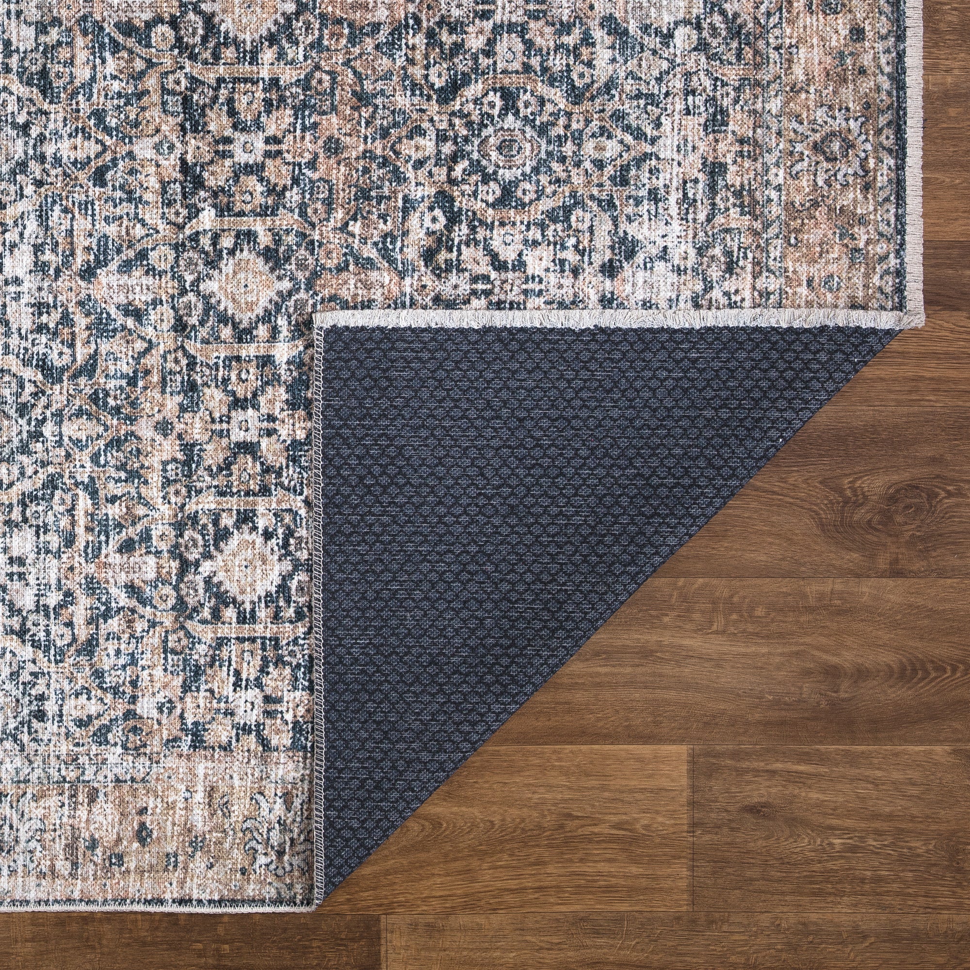 Caria CR-07 Traditional Washable Rug | Non-Slip - Image 6