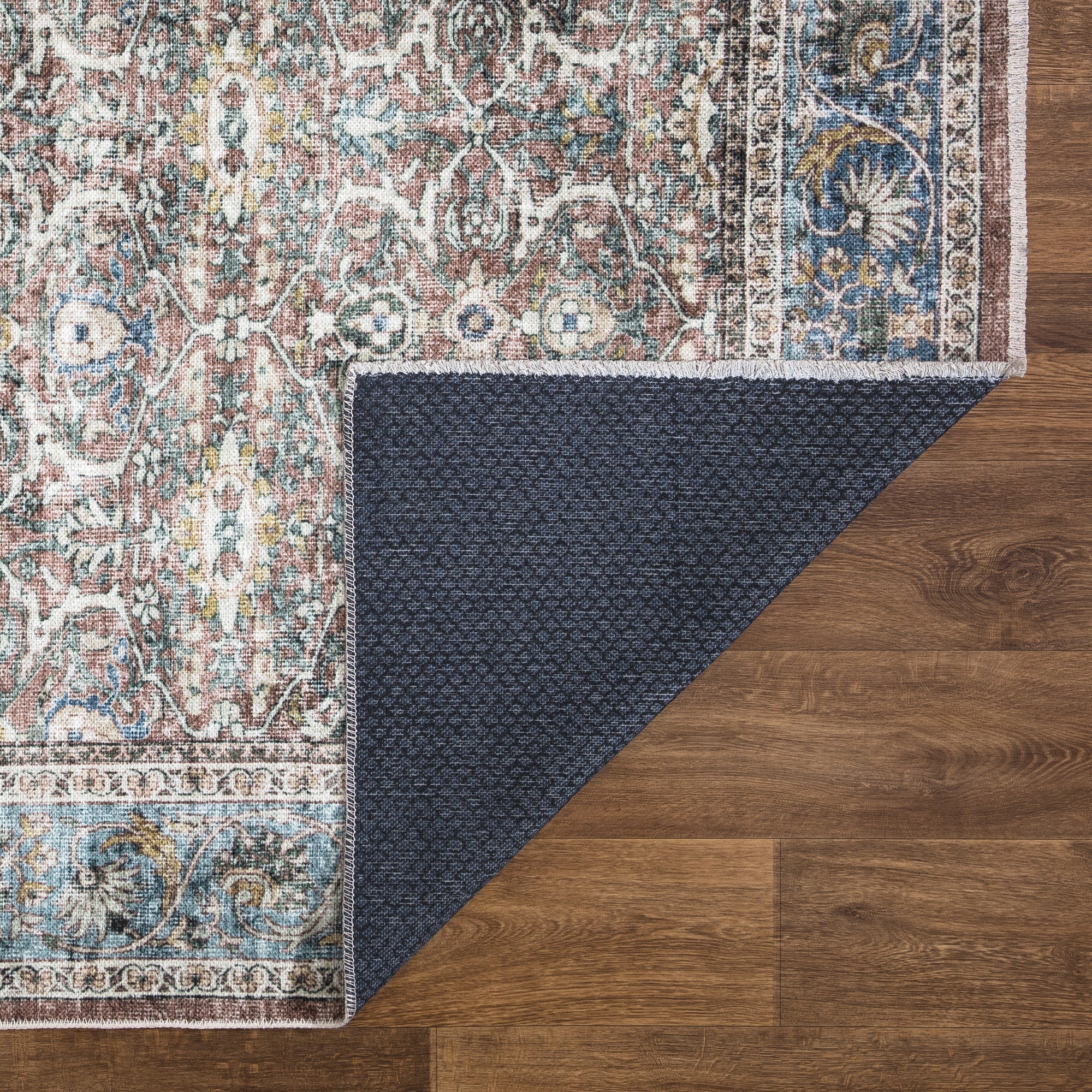 Caria CR-08 Traditional Washable Rug | Non-Slip - Image 6