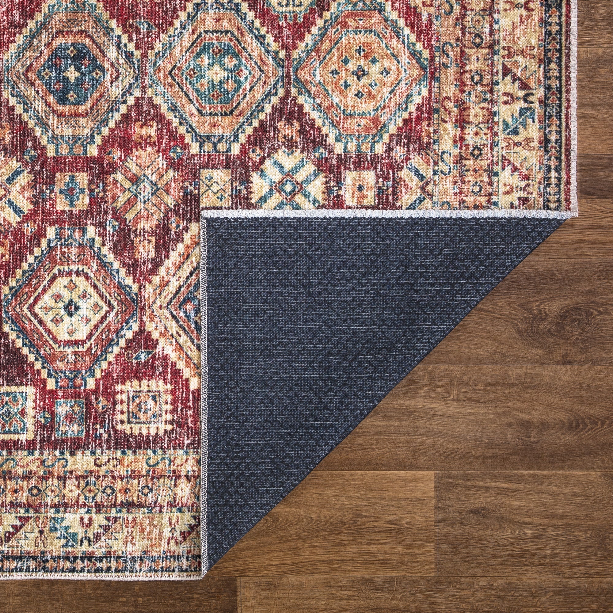 Caria CR-13 Traditional Washable Rug | Non-Slip - Image 6