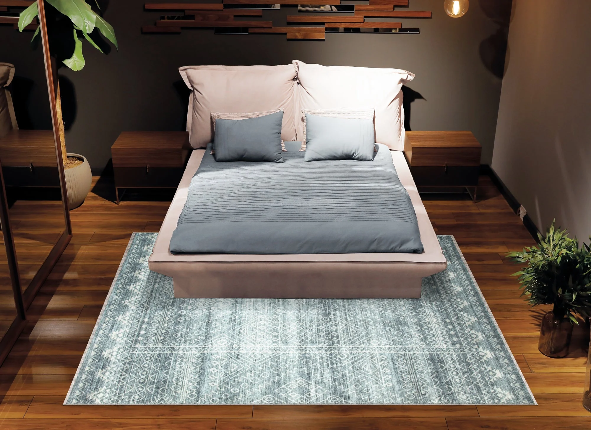 Caria CR-26 Geometric Washable Rug | Non-Slip - Image 8