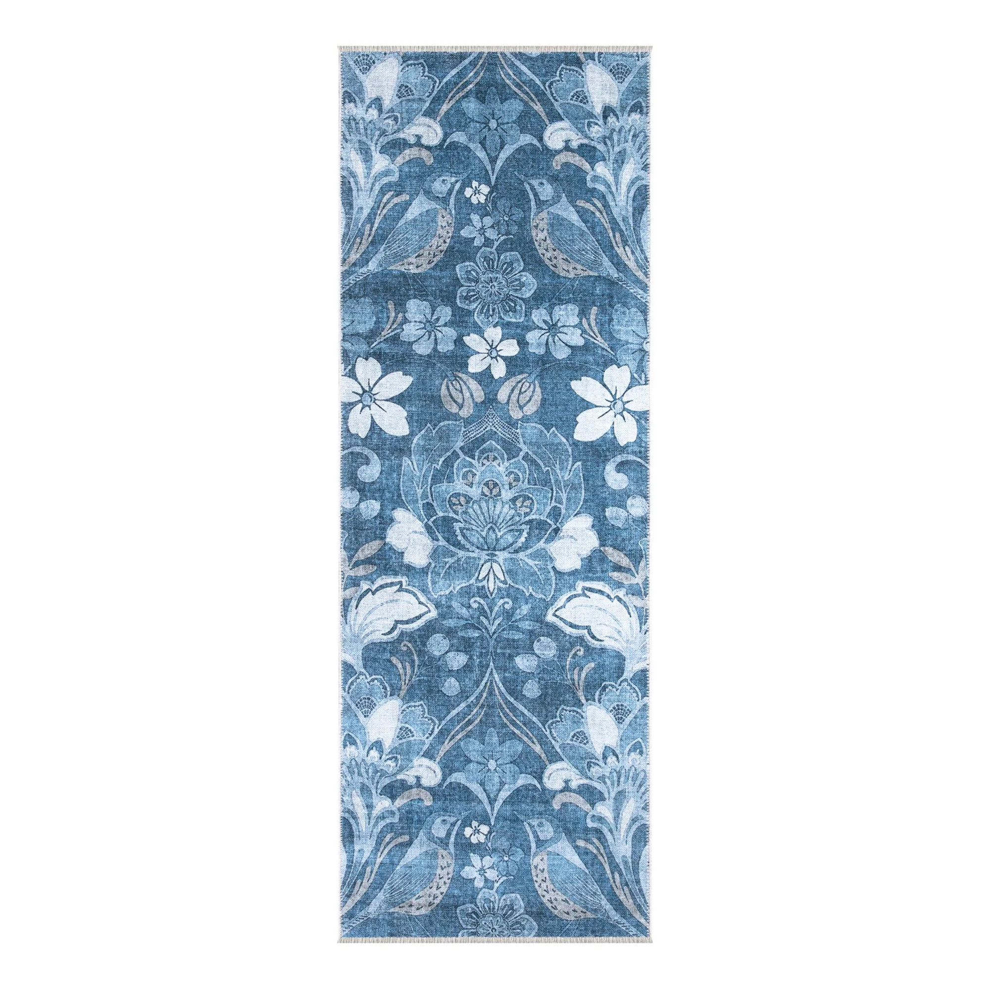 Caria CR-28 Floral Washable Rug | Non-Slip - Image 9